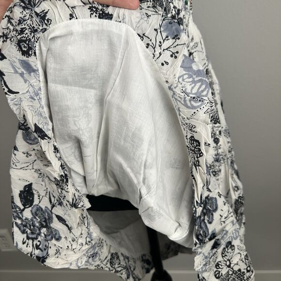 Chaudry KC Babydoll Mini Dress Size Large Sequin Pleated Bubble Hem Cottage Boho - Picture 5 of 14